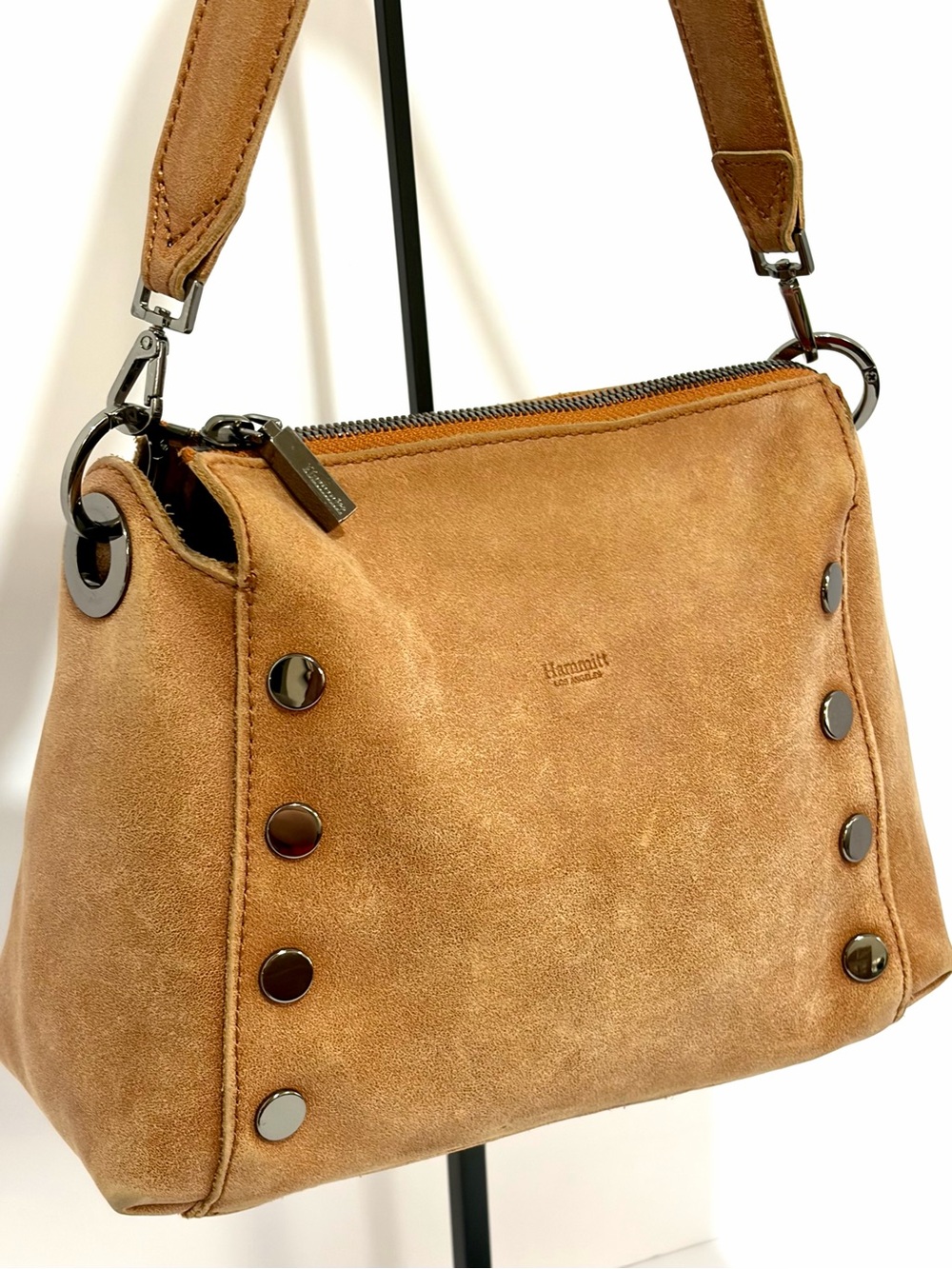 Hammitt Bryant Medium Shoulder Bag In Hermosa Saddle With Gunmetal Hardware - Picture 5 of 16